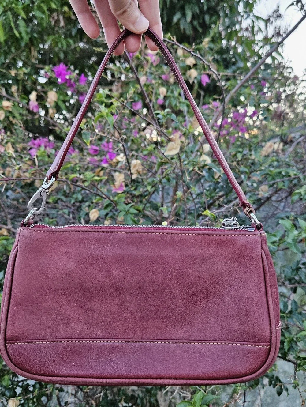 Vintage Coach Red Demi Shoulder Bag 7785